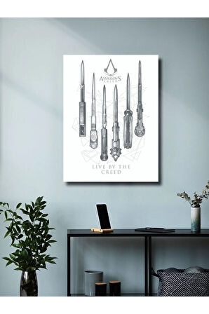 Bıçak Serisi - Assassin's Creed - Gaming Posterleri, Özel Tasarım Kağıt Poster, Duvar Sanatı