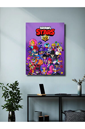 Brawl Stars, Eşsiz Tasarım Oyun, Karakter Posterleri, Özel Tasarım Kağıt Poster