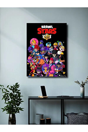 Brawl Stars, Eşsiz Tasarım Oyun, Karakter Posterleri, Özel Tasarım Kağıt Poster