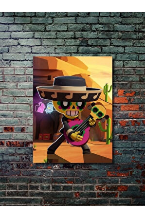 Brawl Stars, Eşsiz Tasarım Oyun, Karakter Posterleri, Özel Tasarım Kağıt Poster