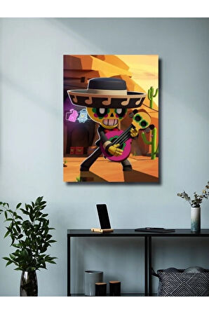 Brawl Stars, Eşsiz Tasarım Oyun, Karakter Posterleri, Özel Tasarım Kağıt Poster
