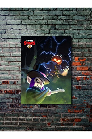 Brawl Stars, Eşsiz Tasarım Oyun, Karakter Posterleri, Özel Tasarım Kağıt Poster