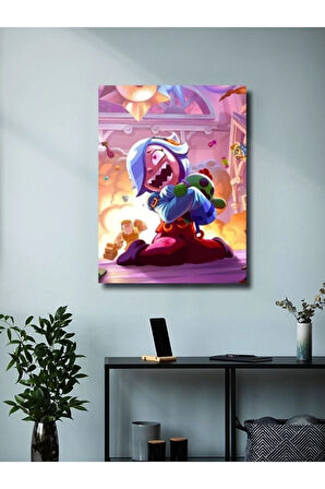 Brawl Stars, Eşsiz Tasarım Oyun, Karakter Posterleri, Özel Tasarım Kağıt Poster