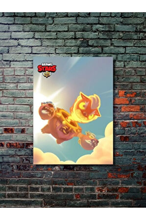 Brawl Stars, Eşsiz Tasarım Oyun, Karakter Posterleri, Özel Tasarım Kağıt Poster