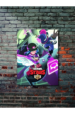 Brawl Stars, Eşsiz Tasarım Oyun, Karakter Posterleri, Özel Tasarım Kağıt Poster