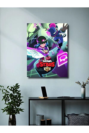 Brawl Stars, Eşsiz Tasarım Oyun, Karakter Posterleri, Özel Tasarım Kağıt Poster