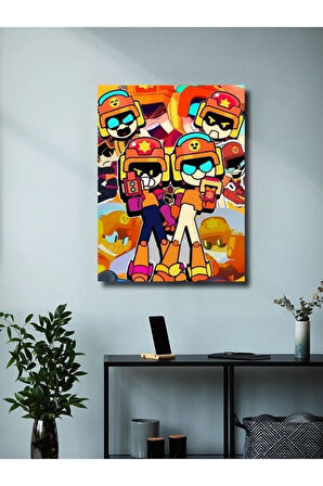 Brawl Stars, Eşsiz Tasarım Oyun, Karakter Posterleri, Özel Tasarım Kağıt Poster