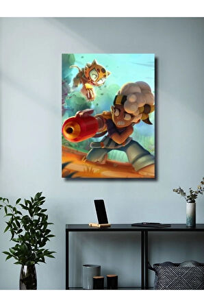 Brawl Stars, Eşsiz Tasarım Oyun, Karakter Posterleri, Özel Tasarım Kağıt Poster