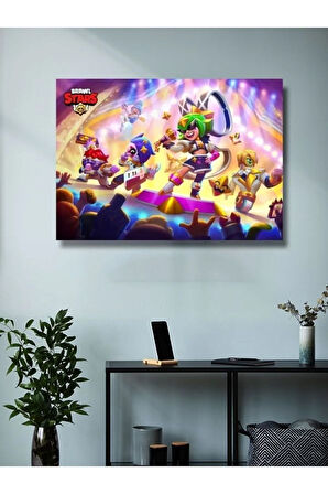 Brawl Stars, Eşsiz Tasarım Oyun, Karakter Posterleri, Özel Tasarım Kağıt Poster