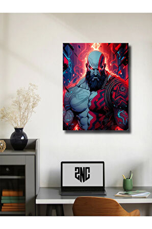 Kratos - God Of War - Gaming Posterleri, Özel Tasarım Kağıt Poster, Duvar Sanatı