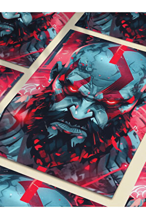 Kratos - God Of War - Gaming Posterleri, Özel Tasarım Kağıt Poster, Duvar Sanatı