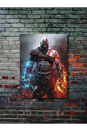 Kratos - God Of War - Gaming Posterleri, Özel Tasarım Kağıt Poster, Duvar Sanatı