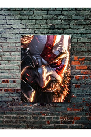 Kratos - God Of War - Oyun / Gaming Posterleri, Özel Tasarım Kağıt Poster, Duvar Sanatı