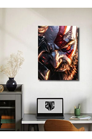 Kratos - God Of War - Oyun / Gaming Posterleri, Özel Tasarım Kağıt Poster, Duvar Sanatı
