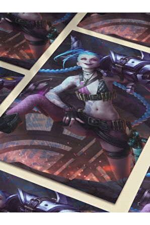 Jinx - Oyun Posterleri, Özel Tasarım Kağıt Poster
