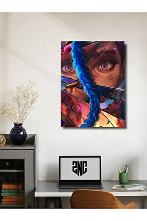 Jinx & Vi - Arcane - Oyun Posterleri, Özel Tasarım Kağıt Poster