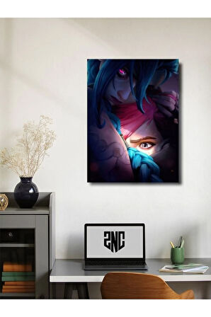 Jinx & Vi - Arcane - LOL - Oyun Posterleri, Özel Tasarım Kağıt Poster