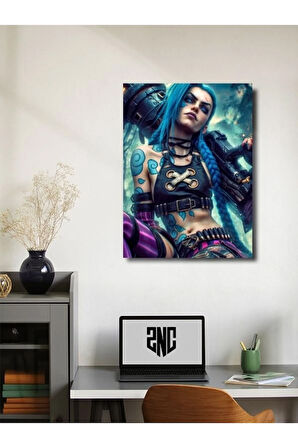 Jinx - L.O.L - Oyun Posterleri, Özel Tasarım Kağıt Poster