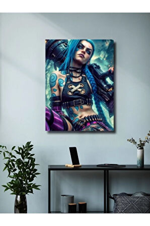 Jinx - L.O.L - Oyun Posterleri, Özel Tasarım Kağıt Poster