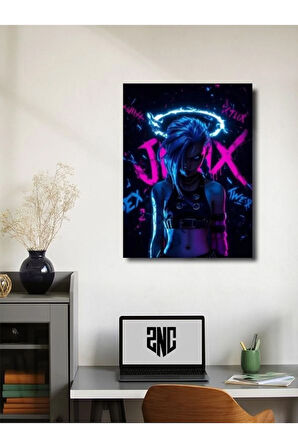 Jinx - L.O.L - Oyun Posterleri, Özel Tasarım Kağıt Poster