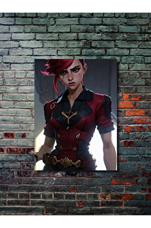 Vi - Arcane - LOL - Oyun Posterleri, Özel Tasarım Kağıt Poster