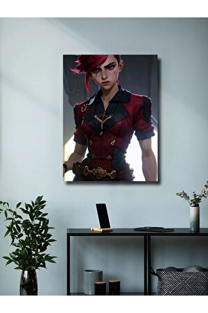 Vi - Arcane - LOL - Oyun Posterleri, Özel Tasarım Kağıt Poster