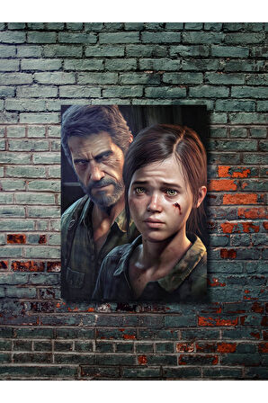 Joel & Ellie, The Last Of Us, Eşsiz Tasarım Oyun, Karakter Posterleri, Özel Tasarım Kağıt Poster,