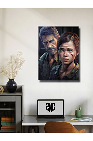 Joel & Ellie, The Last Of Us, Eşsiz Tasarım Oyun, Karakter Posterleri, Özel Tasarım Kağıt Poster,