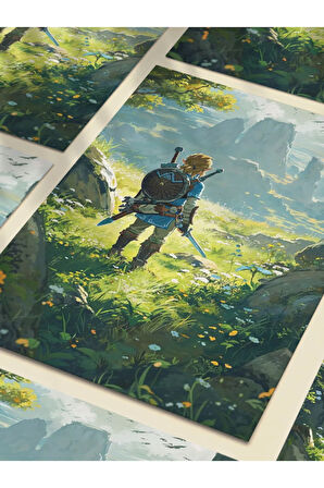 Zelda - Gaming Posterleri, Özel Tasarım Kağıt Poster, Duvar Sanatı