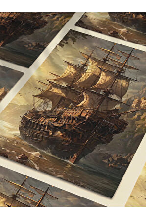 Tarih ve Mitoloji Temalı Poster, Özel Tasarım Kağıt Poster, Duvar Sanatı