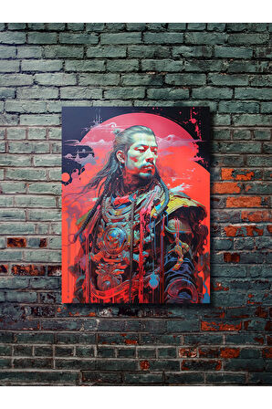 Samuray, Eşsiz Tasarım Tarih, Mitoloji, Karakter Posterleri, Özel Tasarım Kağıt Poster,