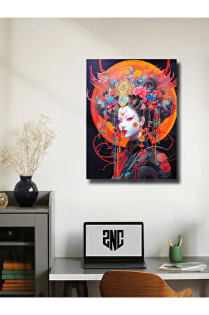 Geyşa, Eşsiz Tasarım Tarih, Mitoloji, Karakter Posterleri, Özel Tasarım Kağıt Poster,