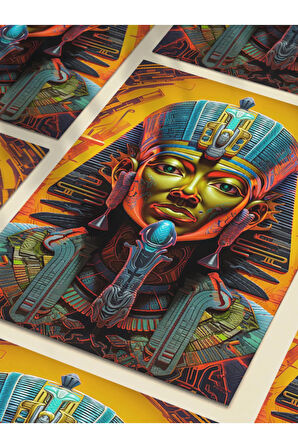 Firavun, Eşsiz Tasarım Tarih, Mitoloji, Karakter Posterleri, Özel Tasarım Kağıt Poster,