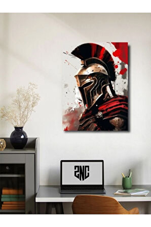 Spartan - Eşsiz Tasarım Yunan Tanrıları, Mitoloji, Karakter Posterleri, Özel Tasarım Kağıt Poster,