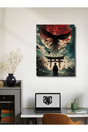 Japon Kültürü Eşsiz Tasarım, Mitoloji, Karakter Posterleri, Özel Tasarım Kağıt Poster,