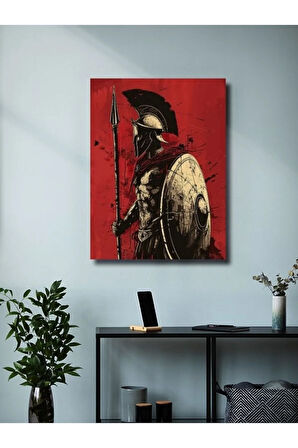 Spartan - Eşsiz Tasarım Yunan Tanrıları, Mitoloji, Karakter Posterleri, Özel Tasarım Kağıt Poster,