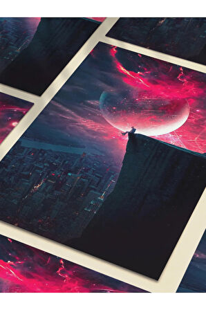 Manzara, Doğa Temalı Poster, Özel Tasarım Kağıt Poster, Duvar Sanatı