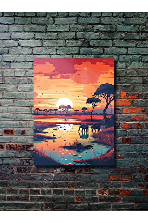 Manzara, Doğa Temalı Poster, Özel Tasarım Kağıt Poster, Duvar Sanatı