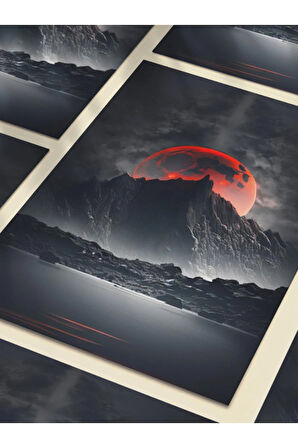 Manzara, Doğa Temalı Poster, Özel Tasarım Kağıt Poster, Duvar Sanatı