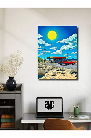 Manzara, Doğa Temalı Poster, Özel Tasarım Kağıt Poster, Duvar Sanatı