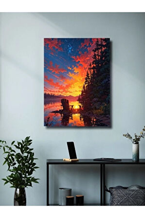 Manzara, Doğa Temalı Poster, Özel Tasarım Kağıt Poster, Duvar Sanatı