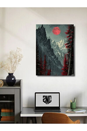 Manzara, Doğa Temalı Poster, Özel Tasarım Kağıt Poster, Duvar Sanatı