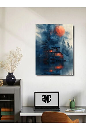 Manzara, Doğa Temalı Poster, Özel Tasarım Kağıt Poster, Duvar Sanatı