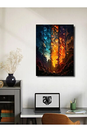 Manzara, Doğa Temalı Poster, Özel Tasarım Kağıt Poster, Duvar Sanatı