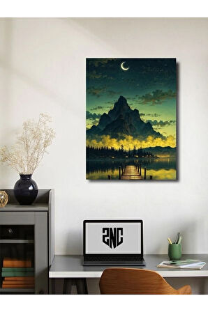 Manzara, Doğa Temalı Poster, Özel Tasarım Kağıt Poster, Duvar Sanatı