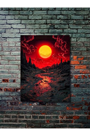 Manzara, Doğa Temalı Poster, Özel Tasarım Kağıt Poster, Duvar Sanatı