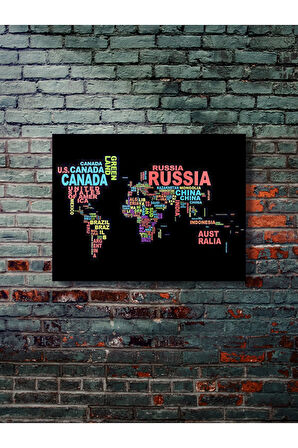 Dünya Haritası - Çeşitli Harita Posterleri, Özel Tasarım Kağıt Poster