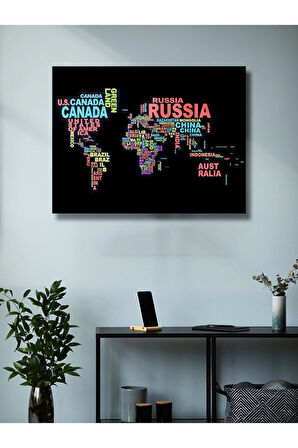 Dünya Haritası - Çeşitli Harita Posterleri, Özel Tasarım Kağıt Poster