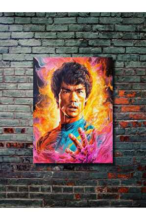 Bruce Lee, Film, Dizi, Karakter Posterleri, Özel Tasarım Kağıt Poster, Duvar Sanatı