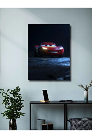 Şimşek McQueen - Cars - Film & Dizi Posterleri, Özel Tasarım Kağıt Poster, Duvar Sanatı
